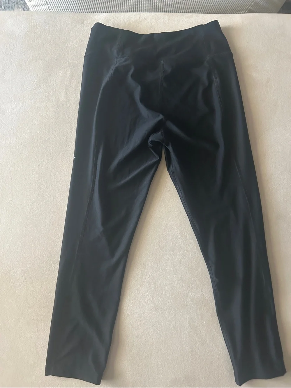 Nike Black Girls' Leggings with White Swoosh